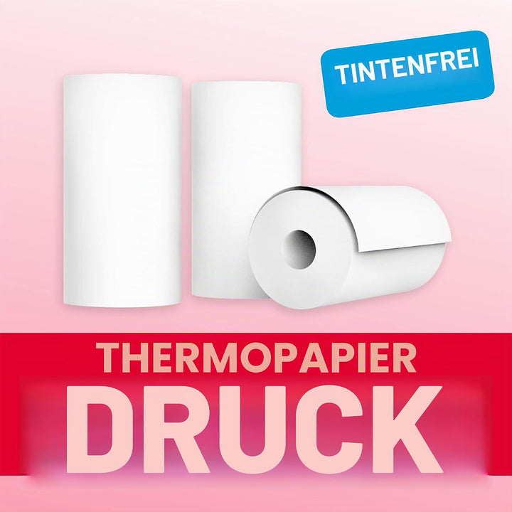 AGFA Photo Realikids Instant Cam + 3 Rollen Thermopapier, ATP3WH – Sofortbildkamera für Kinder, LCD-