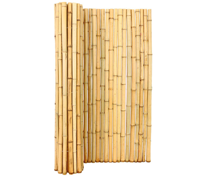 Bambus Rollzaun "Bali Big" 180 x 200cm aus dicken Bambusrohren mit 3,5-5cm Durchmesser - Bambusmatte