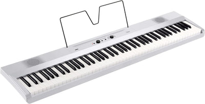 Korg – Liano L1 – Tragbares Digitalpiano mit Hochwertiger Soft-Touch-Tastatur – Perlweiss White, Whi