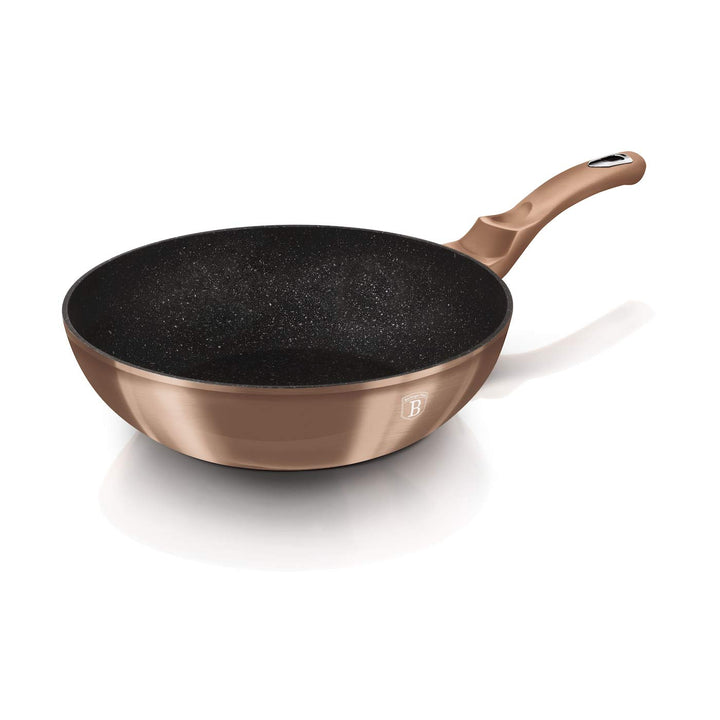 BERLINGER HAUS - Wok 30 cm, Metallic Line Rosegold Edition gratis Schutzfolie