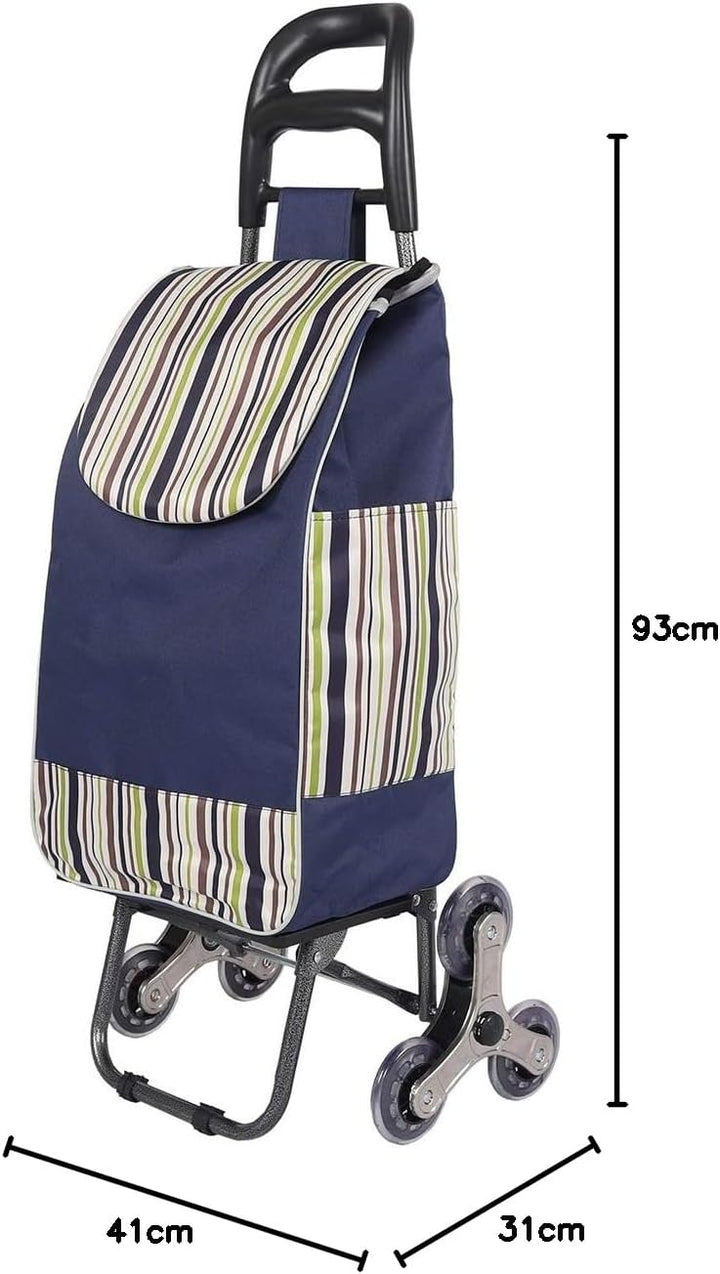 Ambientehome Shopping Trolley blau Einkaufstrolley