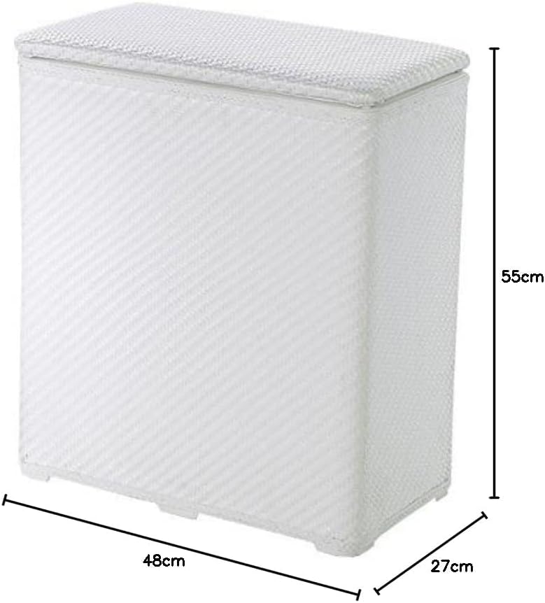 Kleine Wolke 5067100860 Wäschebox Wäscheboy, 48 x 27 x 55 cm, weiss, Weiss