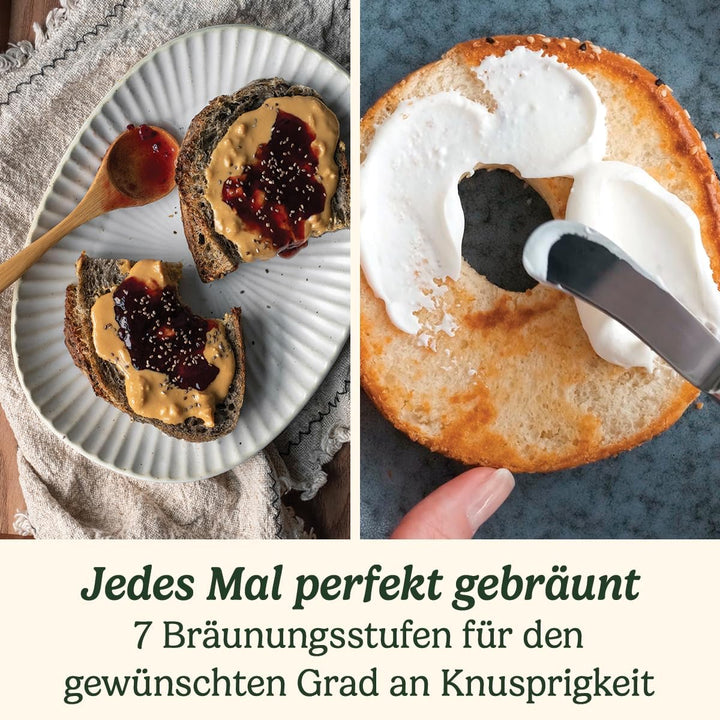 Cuisinart 2-Schlitz Toaster mit 7 Bräunungsstufen und extra breiten Schlitzen mit Selbstzentrierung