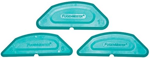 Fugengummi, Fugenglätter, Fugenabzieher OPTIFORM RADIEN 4/6 5/7 8/10 Fugenmeister Schablonensatz, 3-