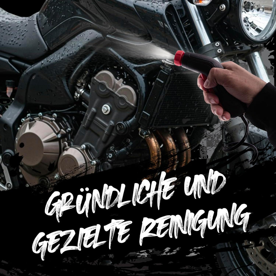 ERRECOM 1000 Miglia Fahrräder Reinigungsset Bio: Jet Gun PRO+ tragbarer Hochdruckreiniger mit 8 L Wa