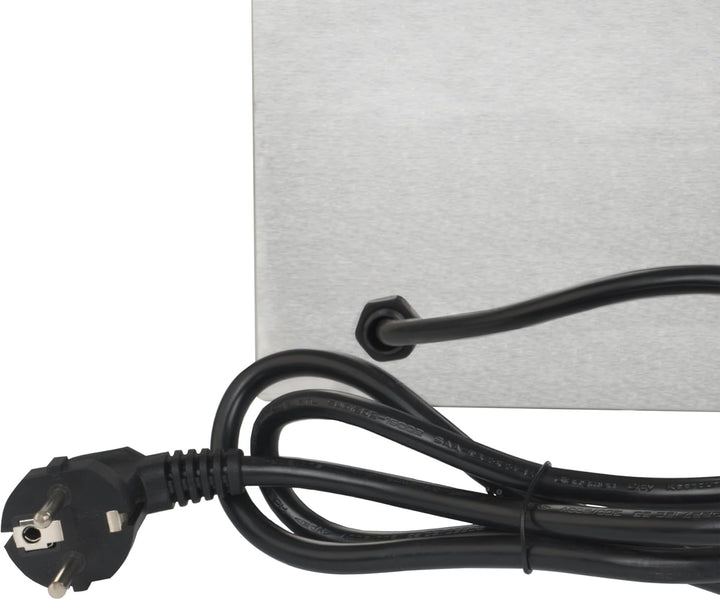 Mahlzeit Edelstahl Würstchenwärmer elektrisch | 29,5 x 34,5 x 24 cm | Bockwurstwärmer Gastro | 220-2