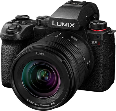 Panasonic LUMIX DC-S5 II Spiegelloses Vollformatkamera mit 20–60 mm F3,5–5,6 Objektiv, 4K 60p und 6K