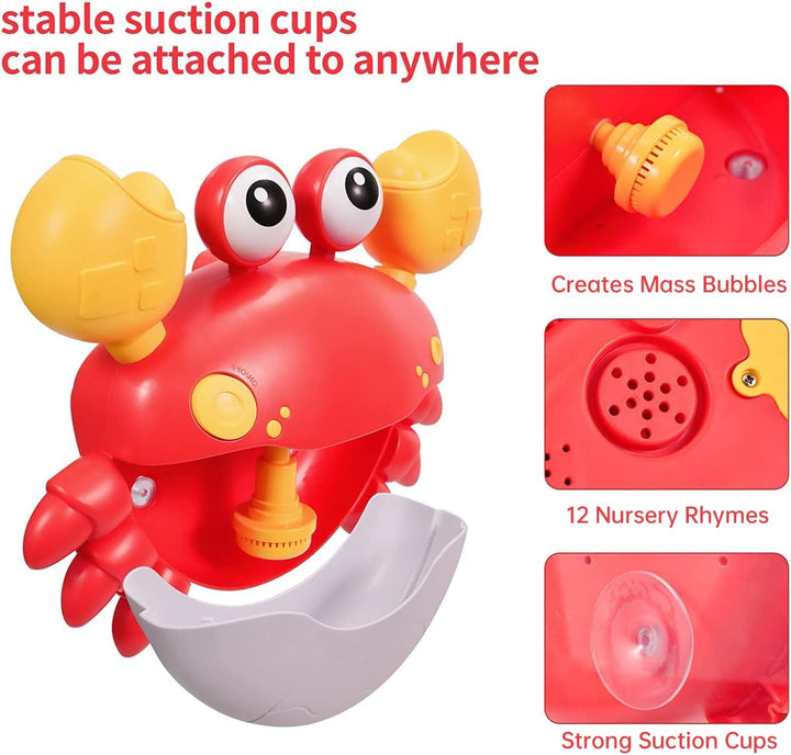 Badewannenspielzeug, Krabbe Badespielzeug Bubble Mit Musik, Badespielzeug Baby, Badewanne Spielzeug