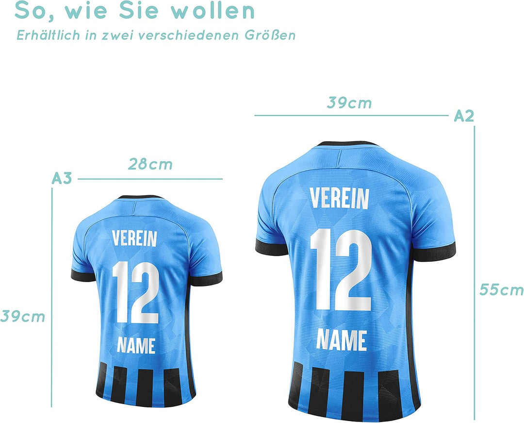 Elbeffekt Trikotlampe für Mannheim Fans aus Holz - personalisierbares Geschenk - schenke Dein indivi