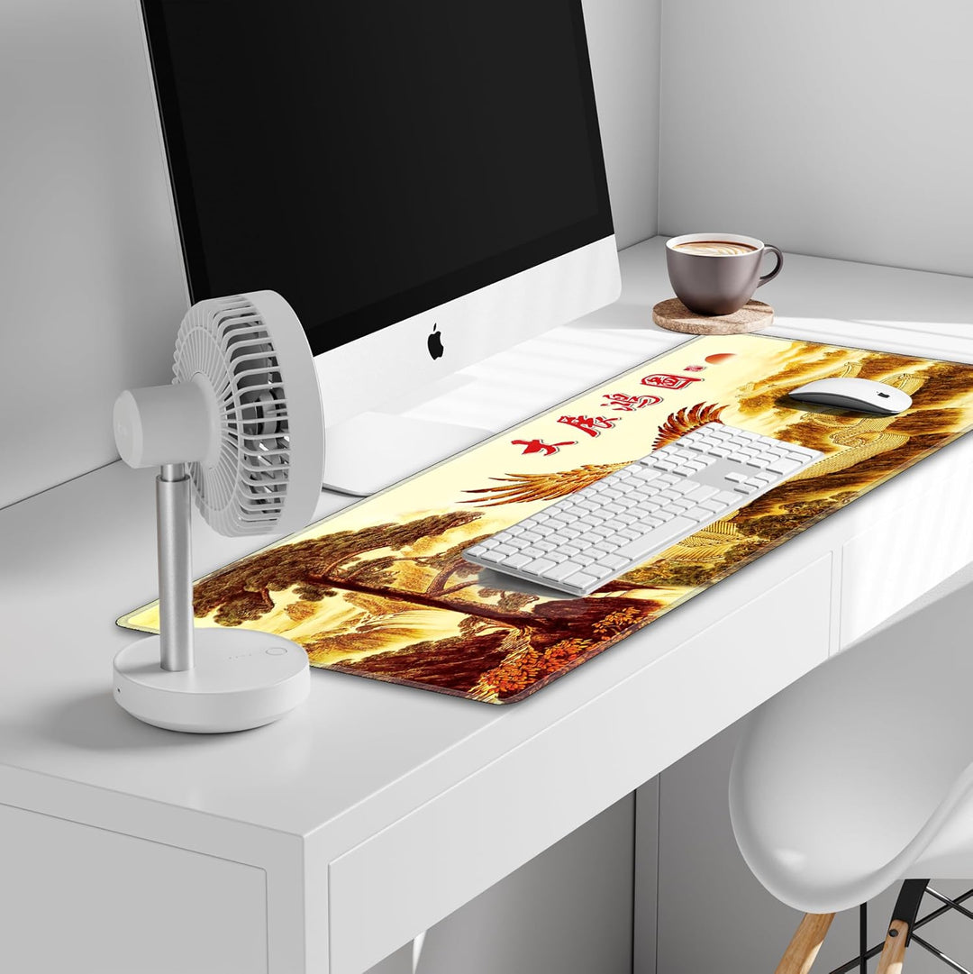 LL-COEUR Grosse Gaming Laptop Mauspad PC Tastatur Mausmatte XXL Schreibtischunterlage Büro Desk Pad