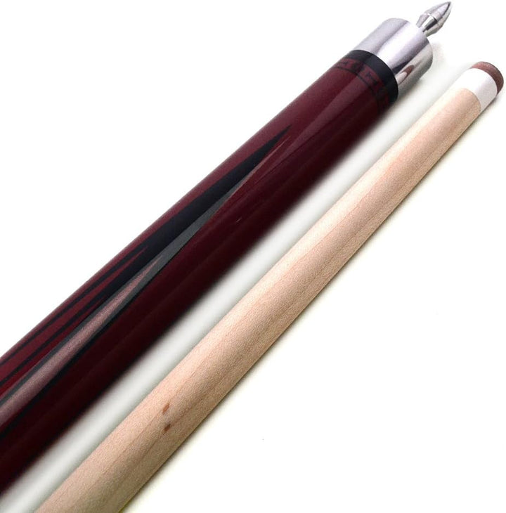 DHOLE CUESOUL 58 "2 Piece Maple Billiard Queue 19 Unzen rot 11.5mm, rot 11.5mm