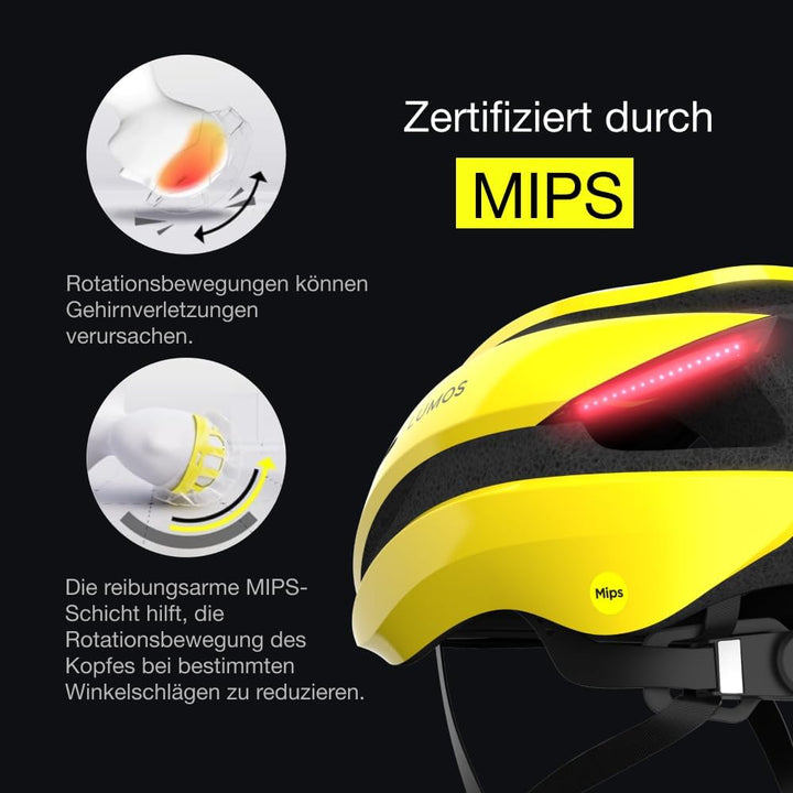 Lumos Ultra Smart-Helm | Fahrradhelm | Vorder- und Rücklicht (LED) | Blinker | Bremslichter | Blueto