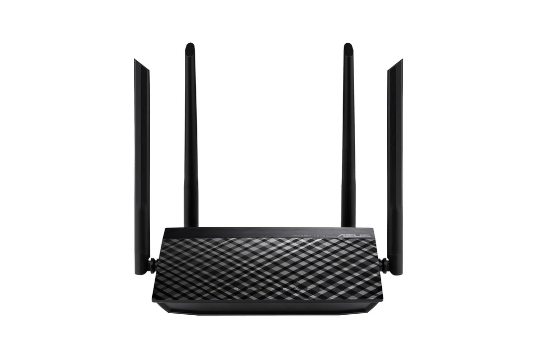 ASUS RT-AC1200 V2 Router (WiFi 5 AC1200 MIMO, 4x Fast Ethernet LAN, App Steuerung, DFS, IPv6) RT-AC1