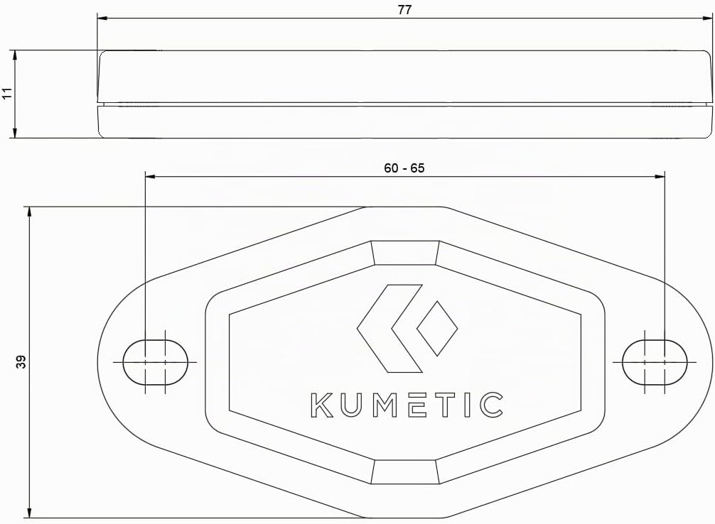 Kumetic TagSafe Gen2 - Gehäuse passend für den Apple Airtag - Halterung zum anschrauben oder kleben.