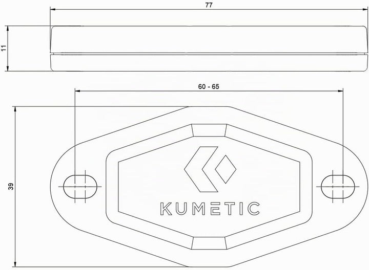 Kumetic TagSafe Gen2 - Gehäuse passend für den Apple Airtag - Halterung zum anschrauben oder kleben.