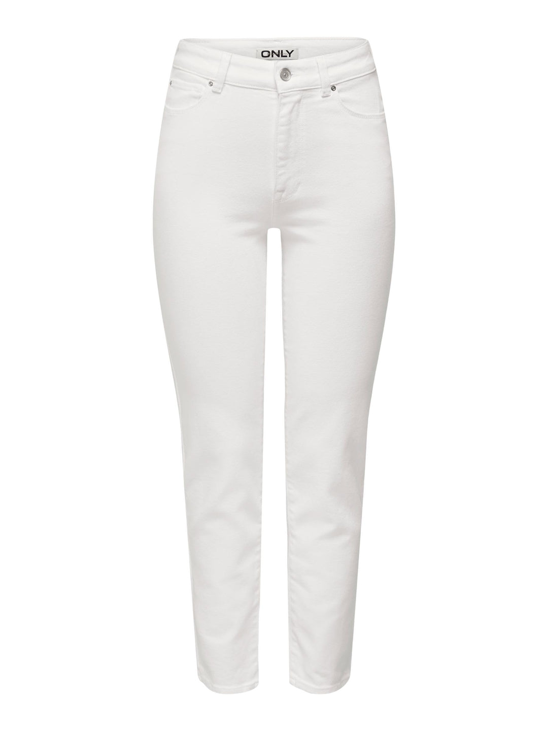ONLY Female Straight-Fit Jeans ONLEMILY Hohe Taille Gerade geschnitten Jeans 25W / 30L Weiss, 25W /
