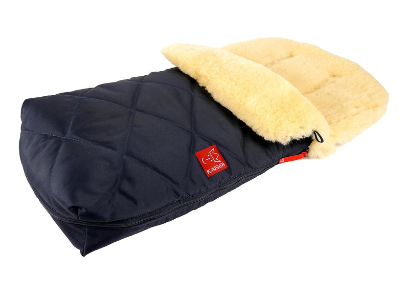 Lammfell Fusssack Natura, navy