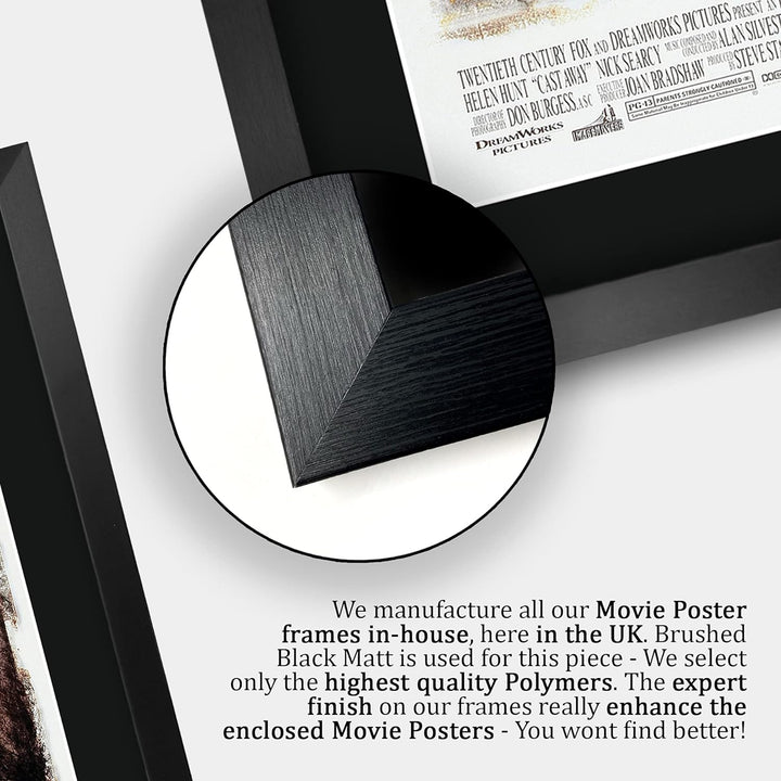 HWC Trading Cast Away A3 Gerahmte Signiert Gedruckt Autogramme Bild Druck-Fotoanzeige Geschenk Für T