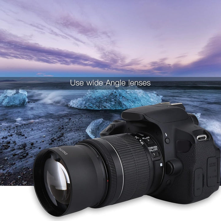 52 Mm 0,45 X Weitwinkelobjektiv mit Makroteil, für Kamera Digital SLR Universal-Konvertierungs-Makro