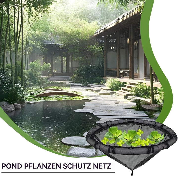 2 Stück Teich Pflanztopf Schwimmend, 45cm Schwimmende Pflanzen Barriere | Wiederverwendbare Pflanzri