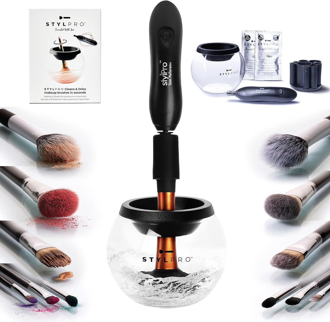 STYLPRO Elektrischer Make-up-Pinselreiniger & Trockner - Reinigt und trocknet gründlich in 30 Sekund