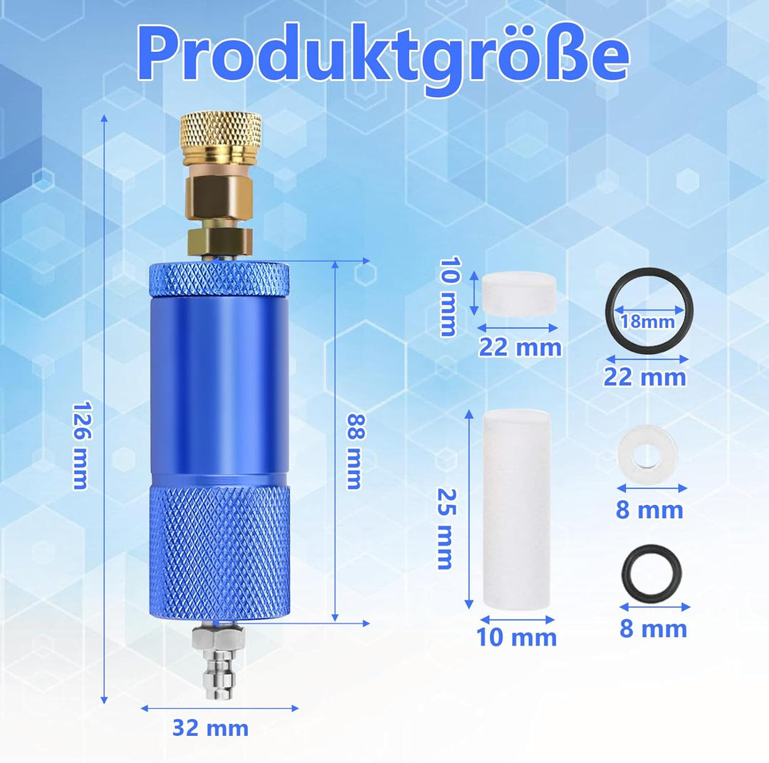 Luftkompressor Filter Feuchtigkeit Wasserfalle Öl Wasserabscheider Regler mit Innen- und Aussengewin