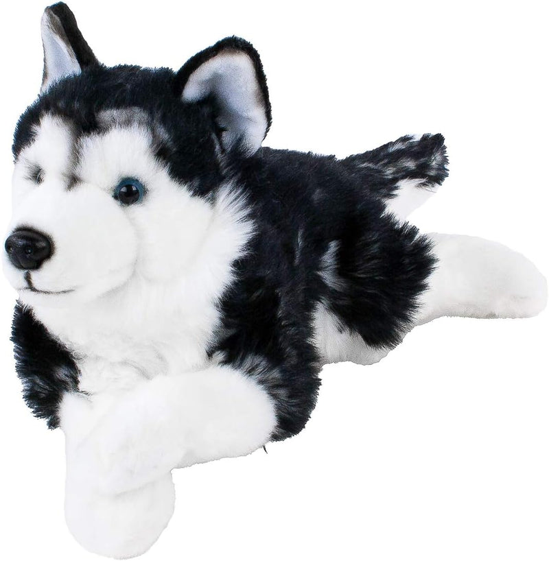 Teddys Rothenburg Kuscheltier Husky 38 cm Plüschtier Hund Stofftier Plüschhusky dunkel Kuschelhusky