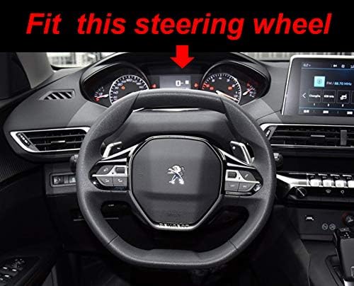 Mayco Bell Mikrofaser Leder Auto Lenkradbezug Fit für Peugeot 3008 206 207 208 2016-2019 508 208 201