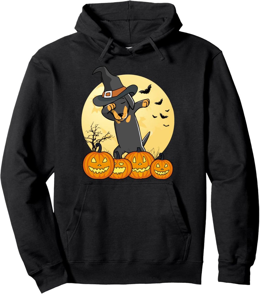 Dabbing Dackel Dab Dance Lustiger Hund Halloween Geschenk Pullover Hoodie