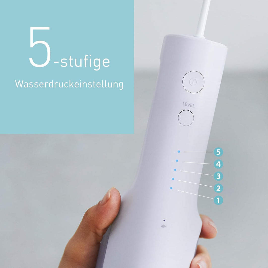 Panasonic Series 300 Munddusche EW-DJ26-V303, Munddusche für Zähne, 200 ml, IPX7, 2 normale Düsen, 5