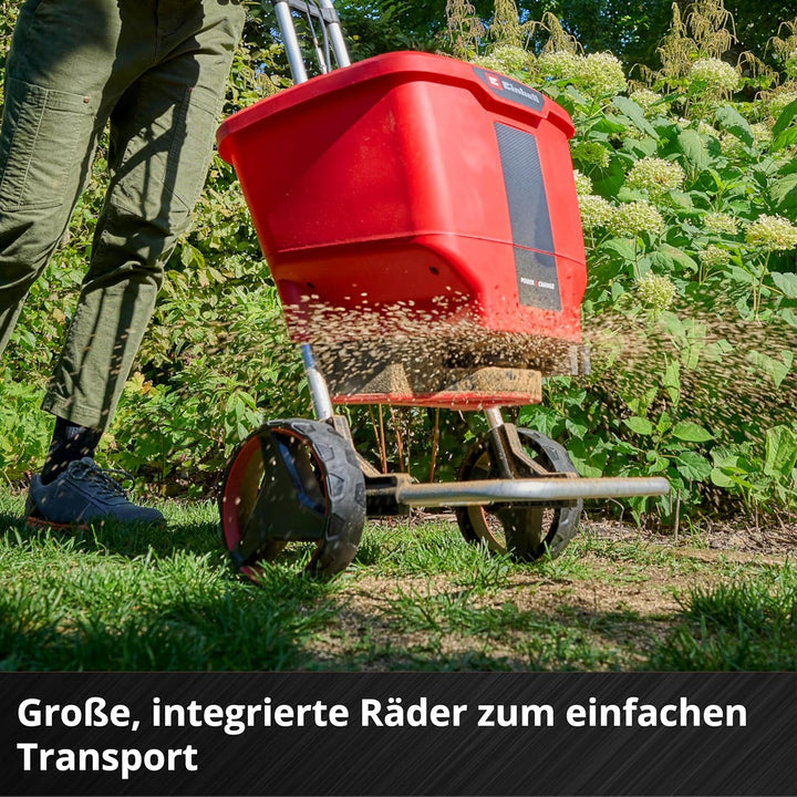 Einhell Akku-Streuwagen GE-SR 18/22 Li-Solo Power X-Change (18 V, 22 L, max. 6 m Streubreite, 6-stuf