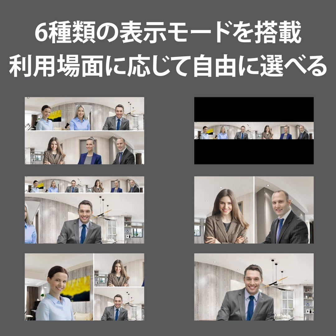 j5create JVU368-N Webcam 360° pilotée par IA Avec Haut-parleur