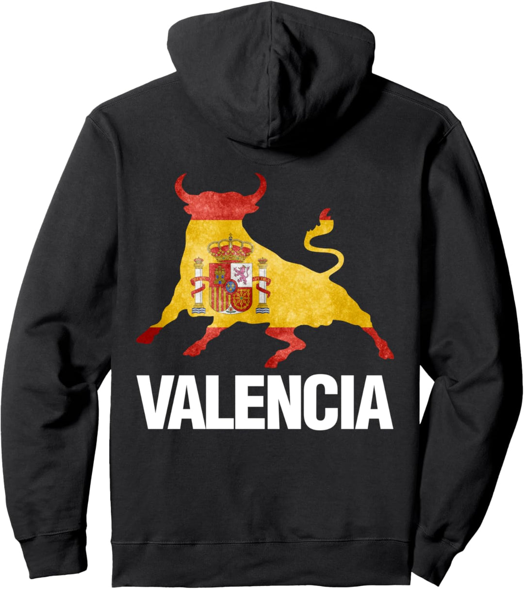 Valencia Spanien Flagge Stierkampf Spanisch Geschenk Pullover Hoodie