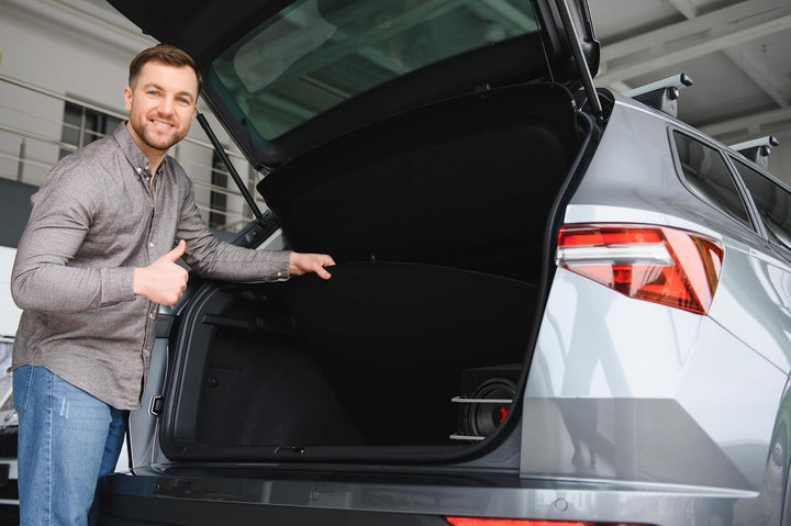 Excalibur X801BA, 8 Zoll Aktiver Auto Subwoofer, Integrierter Verstärker, Untersitz-Bassbox mit Clas