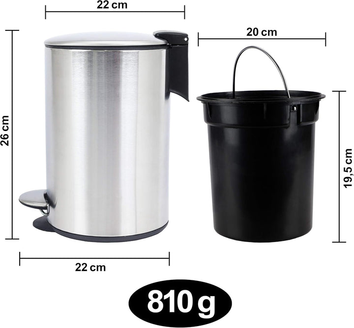 BUNDLE Wäschekorb faltbar 2er Set + Kosmetikeimer 5L