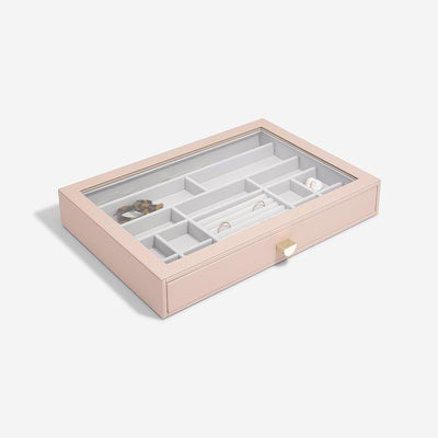 Stackers Blush Supersize Jewellery Box Display Drawer Blush Pink, Blush Pink