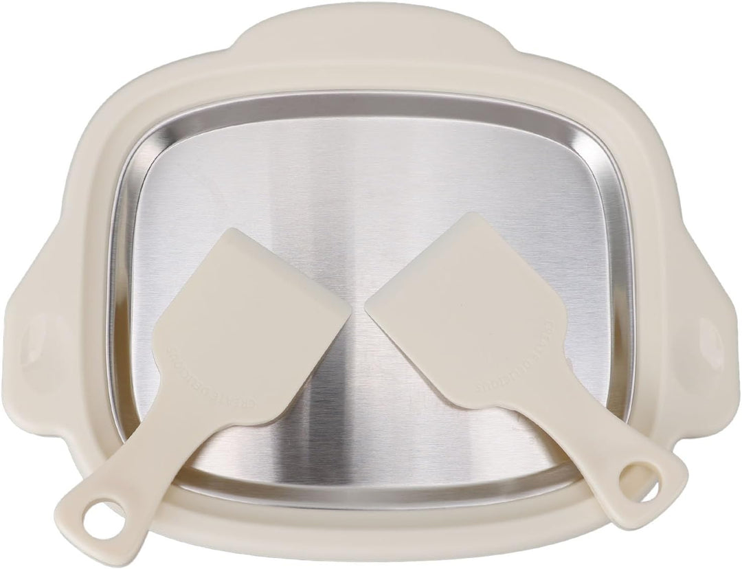 Gerollte Eismaschine, Edelstahl-Eisbratmaschine, Eiswürfelform, Frozen Yogurt Maker für Kinder, selb