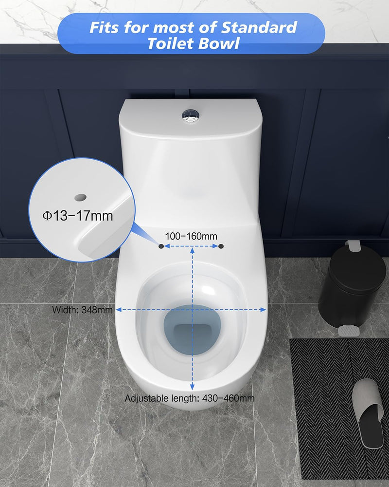 WHYFONE Toilettendeckel, WC Sitz Toilettensitz mit Absenkautomatik, Klodeckel mit Absenkautomatik un