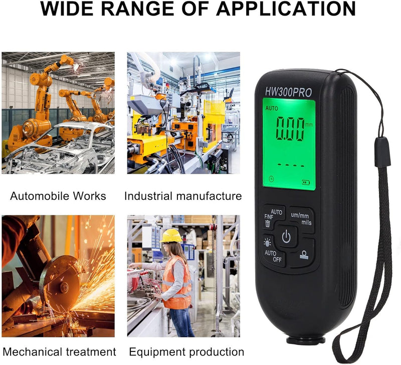 Digitales Auto-Schichtdickenmessgerät, ABS-Farbdickenmessgerät, Automatische Abschaltfunktion, Lacks