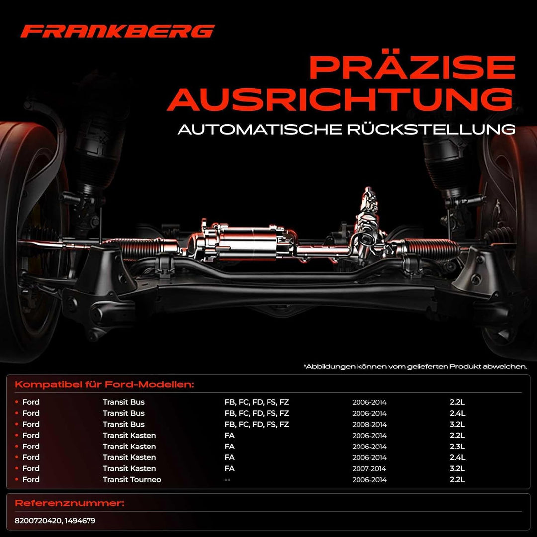 Frankberg Lenkgetriebe Servolenkgetriebe Hydraulisch für Linkslenker Kompatibel mit Transit FB FC FD