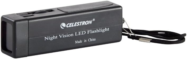 Celestron 93588 Astro Night Vision Taschenlampe, Schwarz Night Vision Red Flashlight, Night Vision R