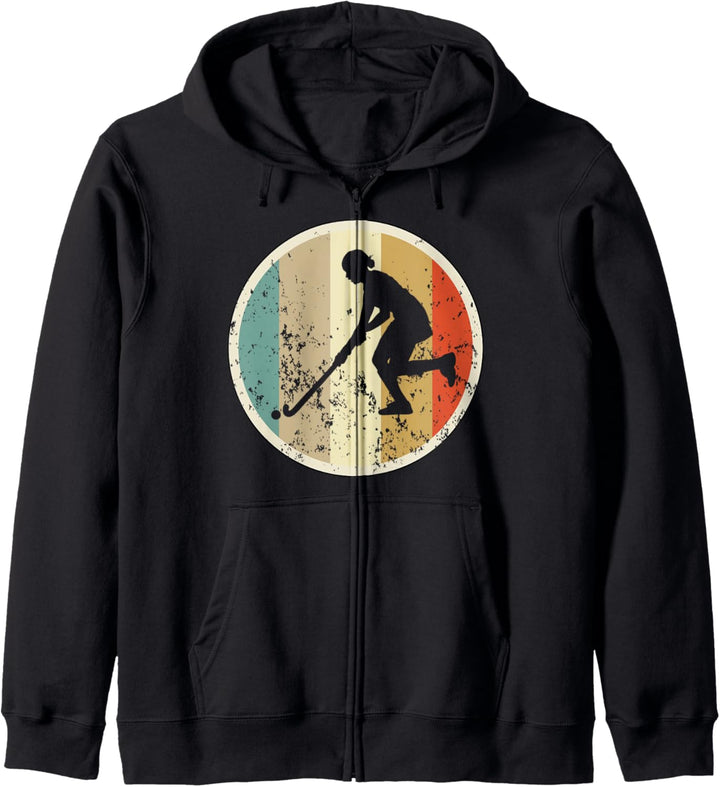 Feldhockey Fieldhockey Hockey Hallenhockey Retro Vintage Fun Kapuzenjacke