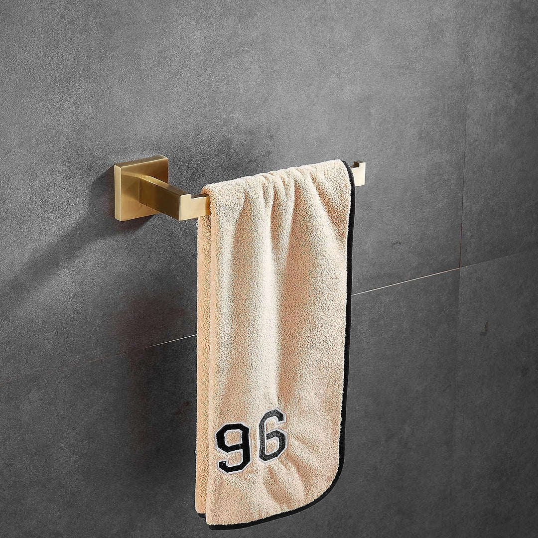 Beelee Badezimmer Hardware Set 5 Stück Golden gebürstet, Wandmontage Modernes Badezimmerzubehör 304