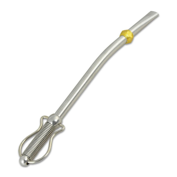 Bombilla Patagonia 16,5 cm – lebensmittelechter Edelstahl, authentisches Design. Silber, Silber