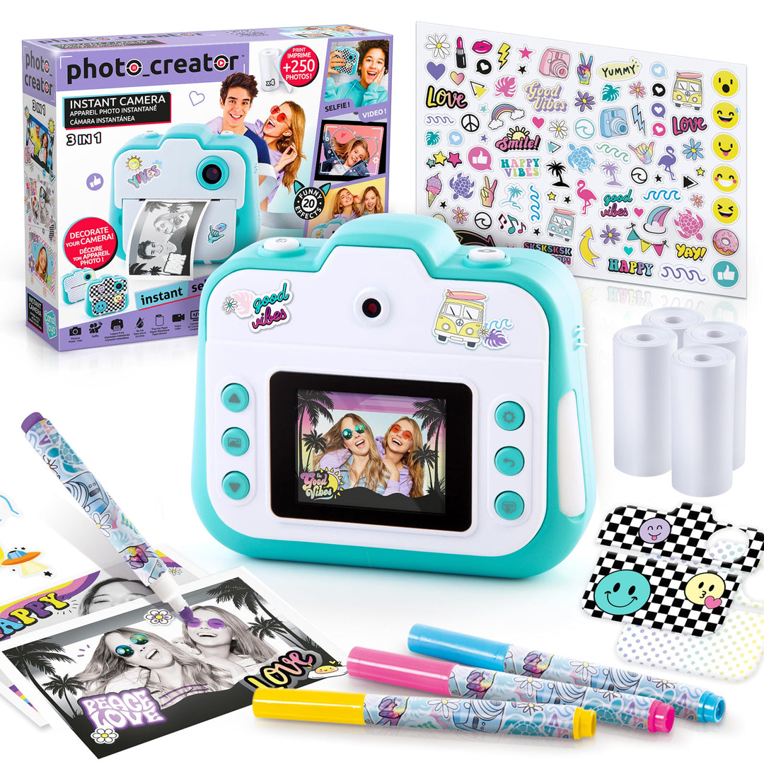 Canal Toys CLK 001 Instant-Druck Creator-Foto, Selfie und Video-Thermopapier für 250 Fotos-LCD-Displ