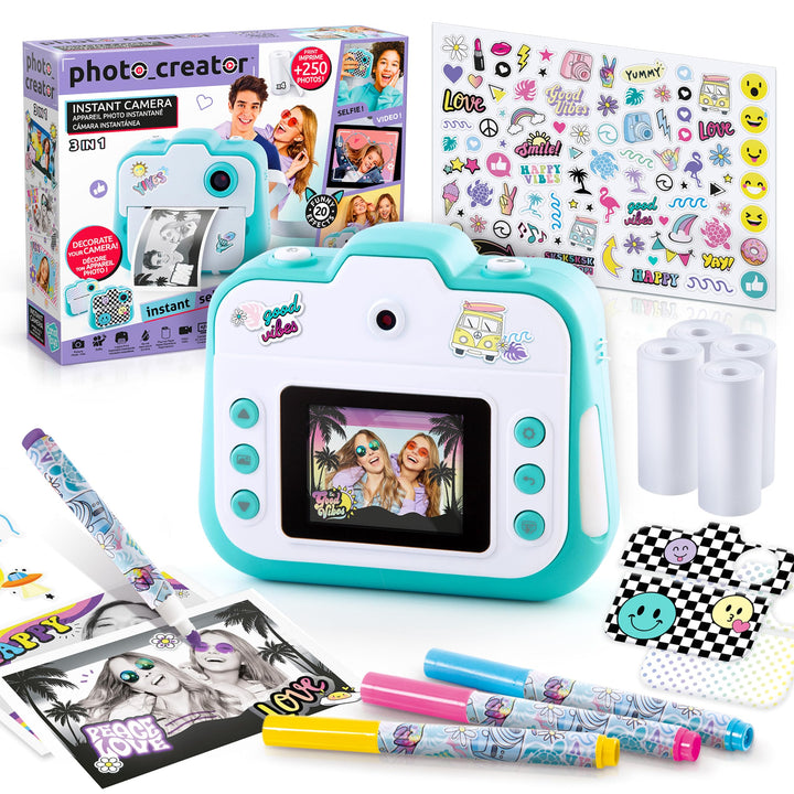 Canal Toys CLK 001 Instant-Druck Creator-Foto, Selfie und Video-Thermopapier für 250 Fotos-LCD-Displ