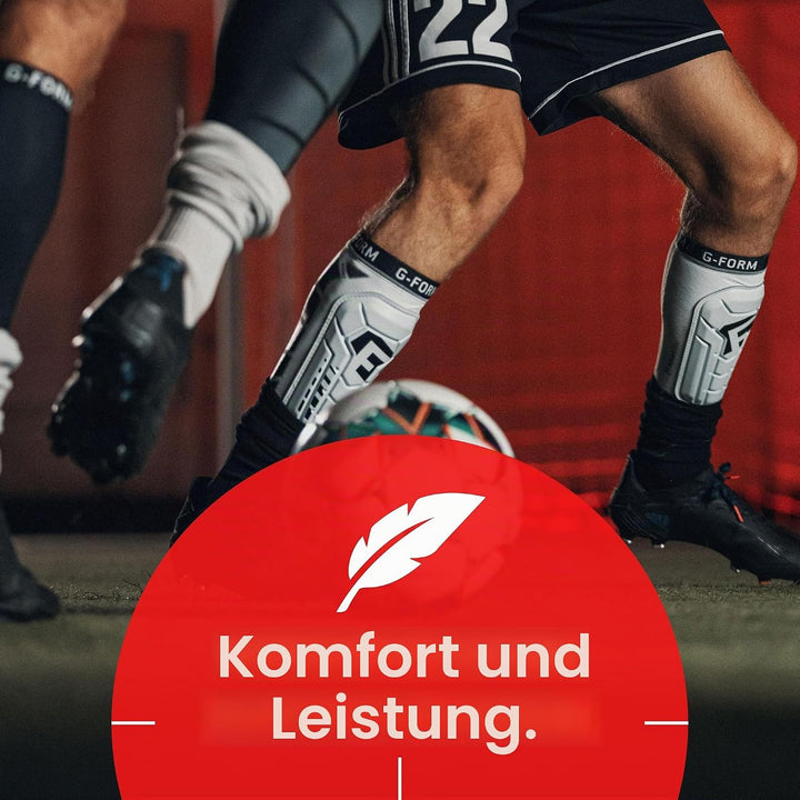 G-Form Pro-S Vento CE Fussball Schienbeinschoner Weiss L, Weiss L