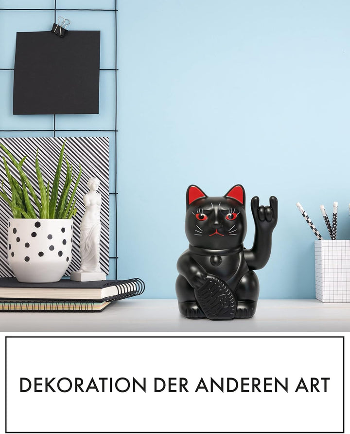 ANGRY CAT - Winkekatze Lucky CAT - rockige, winkende - Rock- japanische Winkkatze rockt - Dekoartike