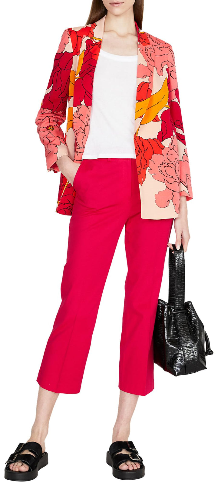 SISLEY Damen Pants 36 Fuchsia 39c, 36 Fuchsia 39c