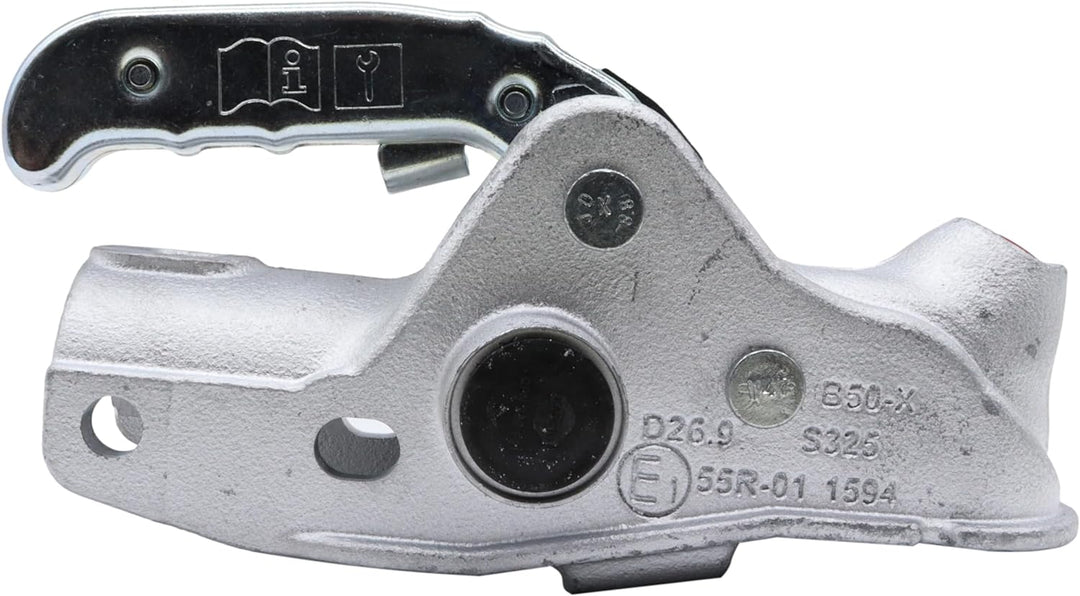 p4U AL-KO Zugkugeklupplung Kugelkupplung AK 301 3000 kg Guss Profi 50 mm Rundrohr 1221746 Alko